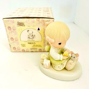 1984 Precious Moments Love Is Kind Figurine E5377 Porcelain Figurine